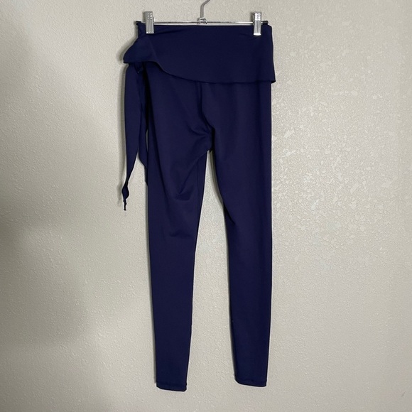 Carbon 38 Side Tie Blue Leggings XS - Picture 4 of 6